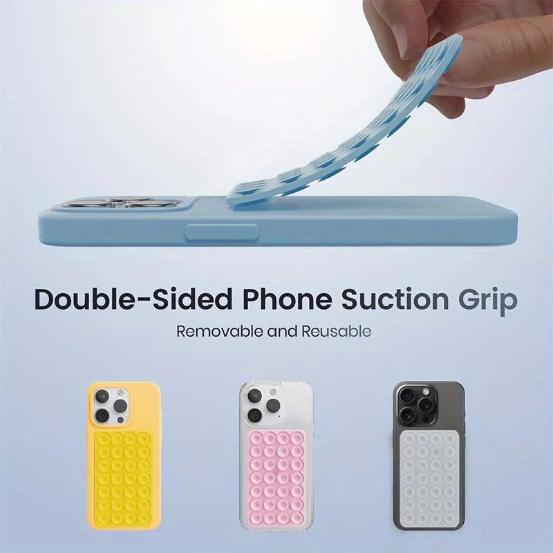 Agarre adhesivo de silicona para celular