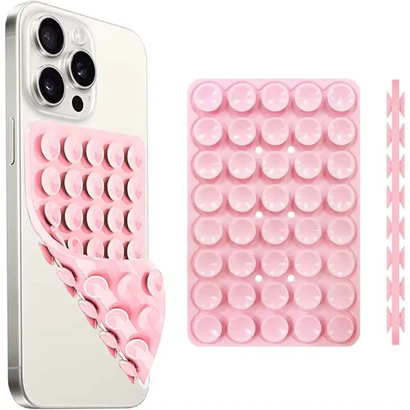 Agarre adhesivo de silicona para celular