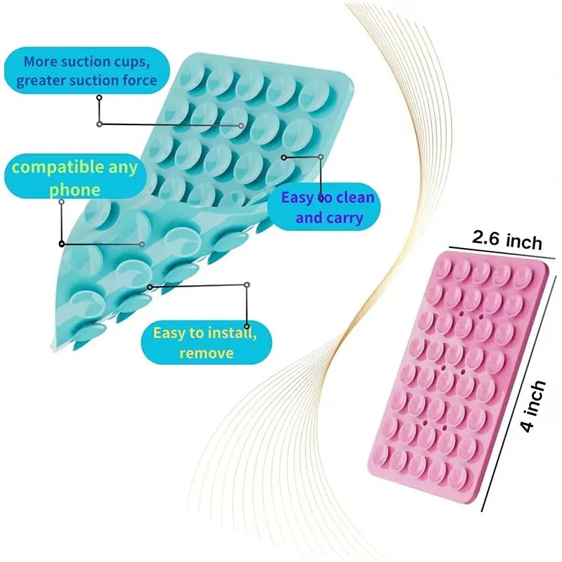 Agarre adhesivo de silicona para celular
