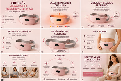 Cinturon  inteligente Menstrual Masajeador