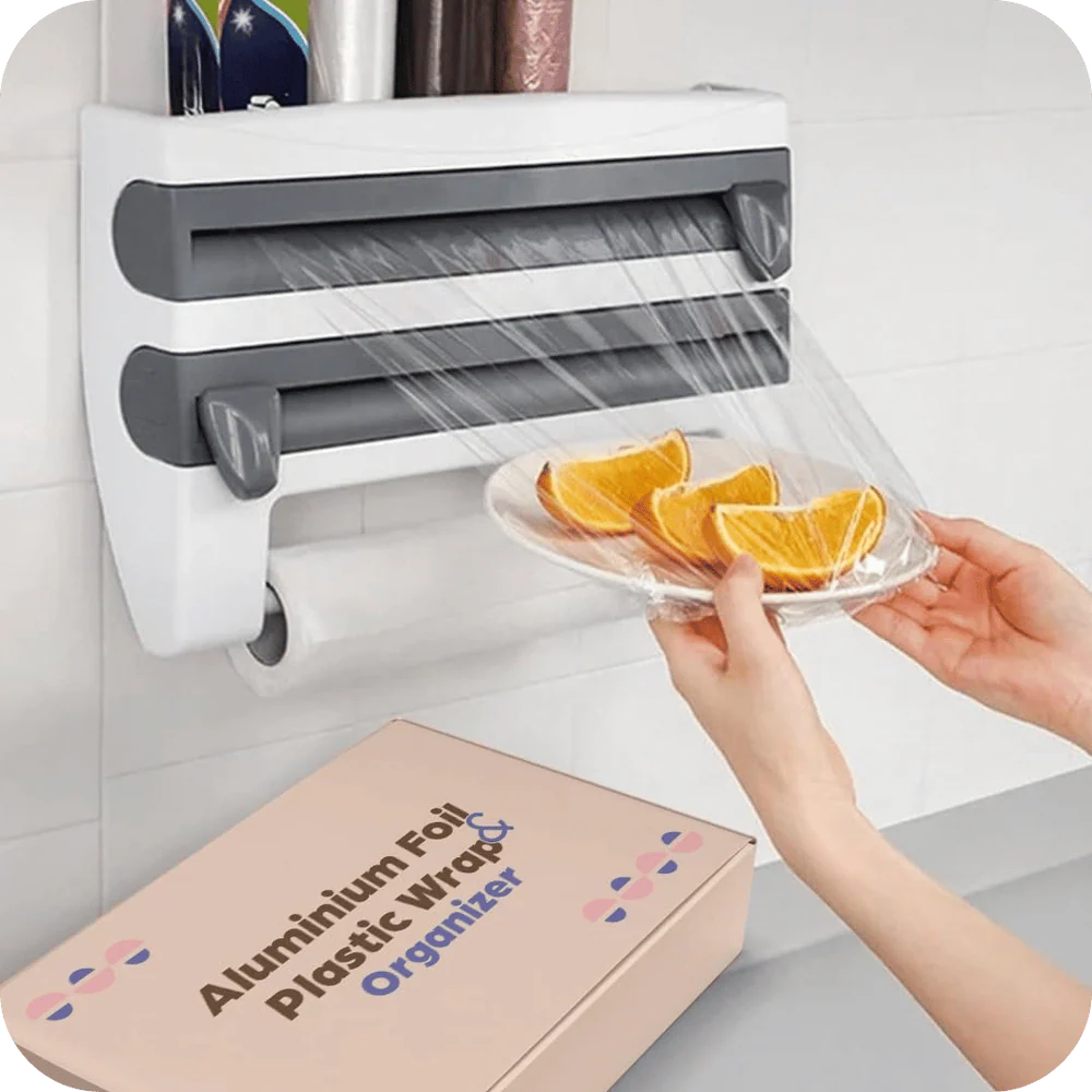 ¡Adios al desorden! Dispensador de papel 3 en 1